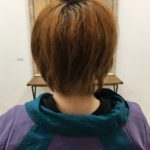 ブリーチ毛に縮毛矯正。