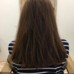 産後の抜け毛。