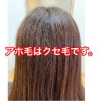 パヤパヤ毛の解消。